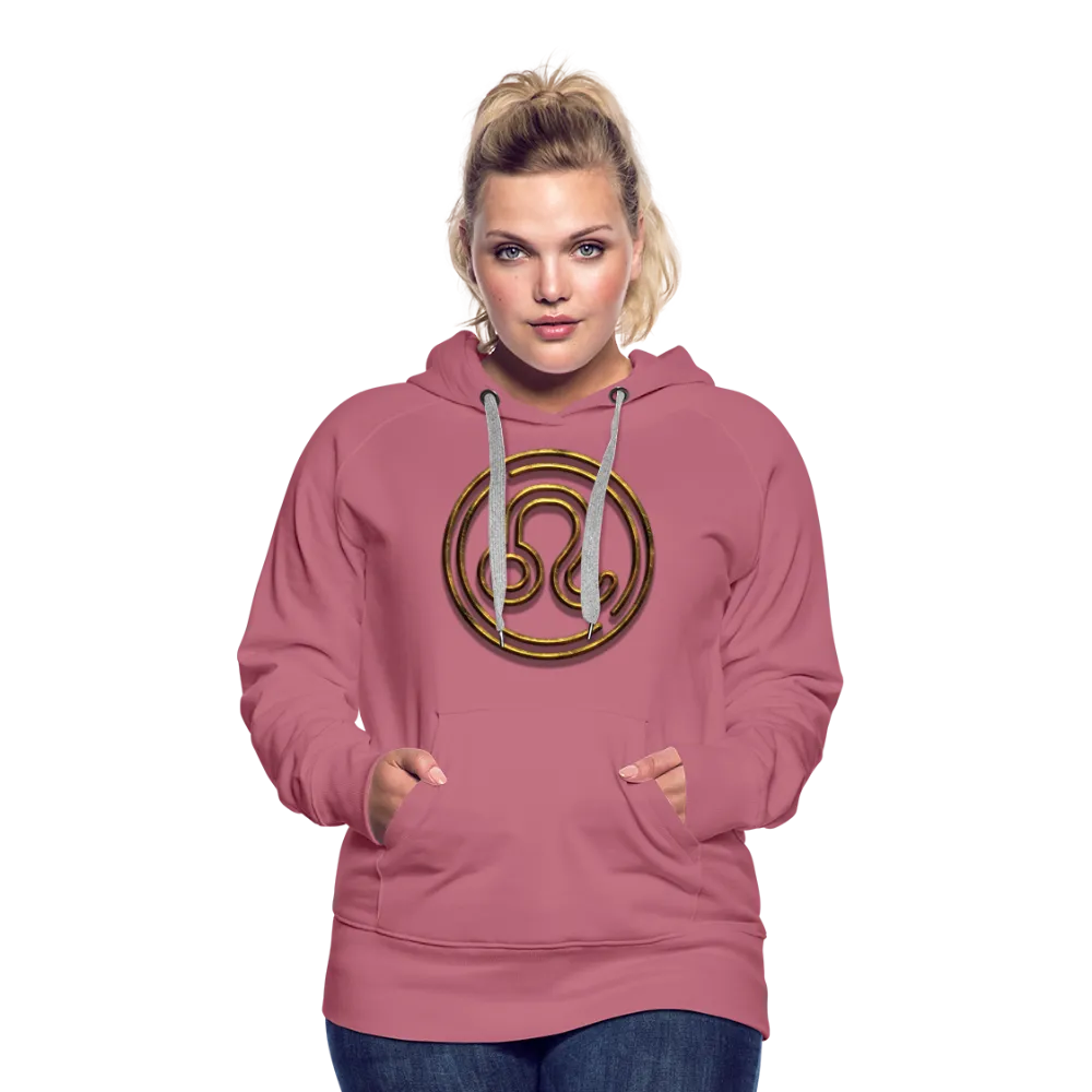 Leo 3D Gold Women’s Premium Hoodie