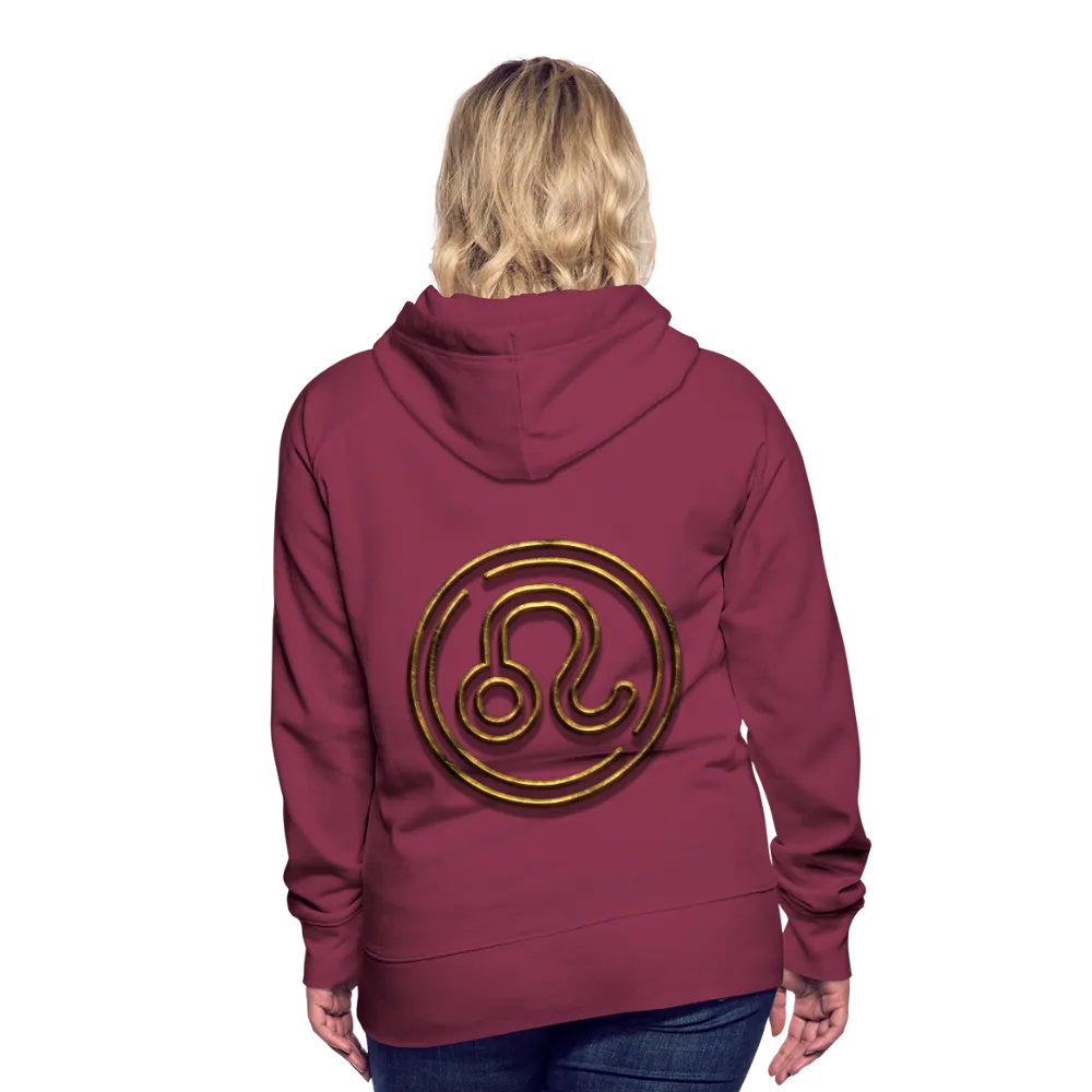 Leo 3D Gold Women’s Premium Hoodie