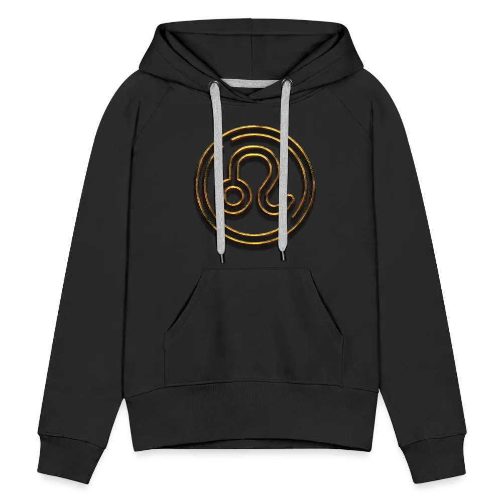 Leo 3D Gold Women’s Premium Hoodie