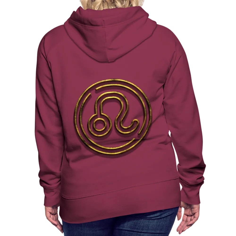 Leo 3D Gold Women’s Premium Hoodie