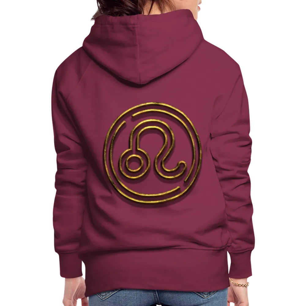Leo 3D Gold Women’s Premium Hoodie