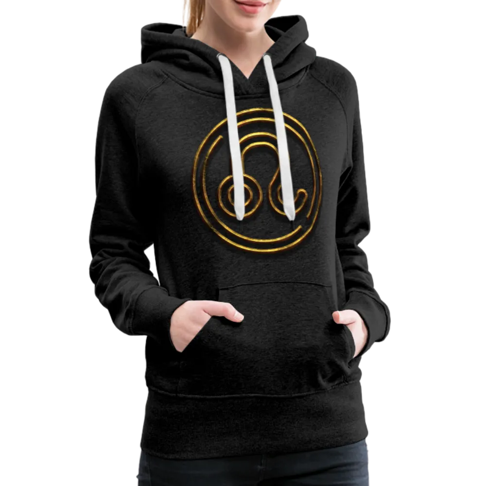 Leo 3D Gold Women’s Premium Hoodie