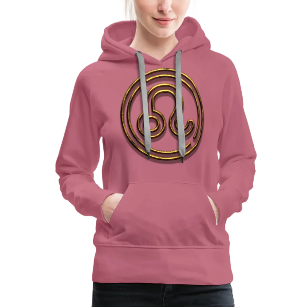 Leo 3D Gold Women’s Premium Hoodie