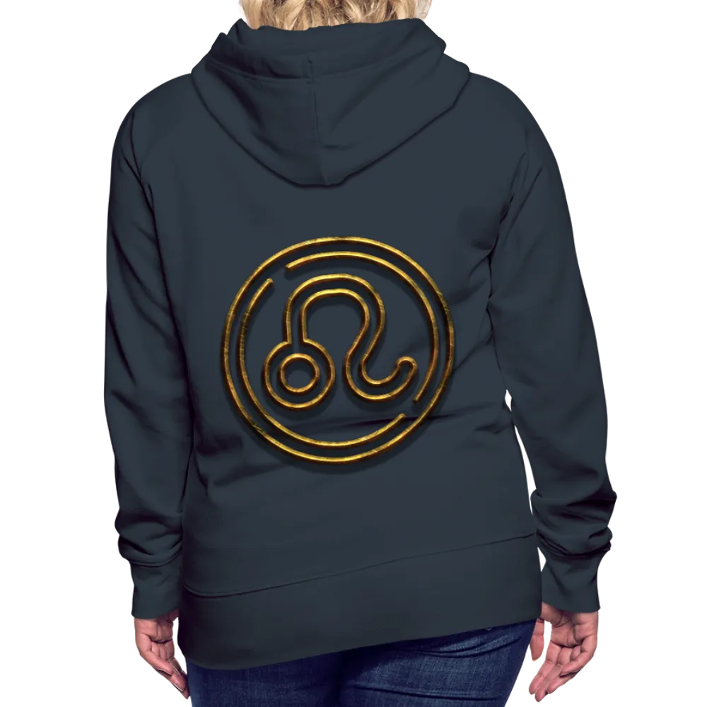 Leo 3D Gold Women’s Premium Hoodie