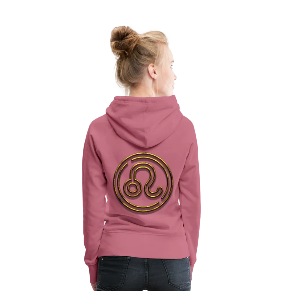 Leo 3D Gold Women’s Premium Hoodie