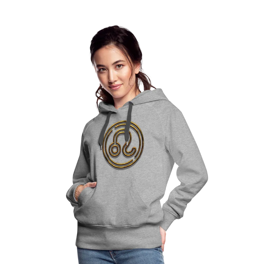Leo 3D Gold Women’s Premium Hoodie