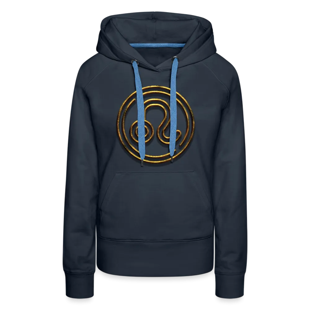 Leo 3D Gold Women’s Premium Hoodie