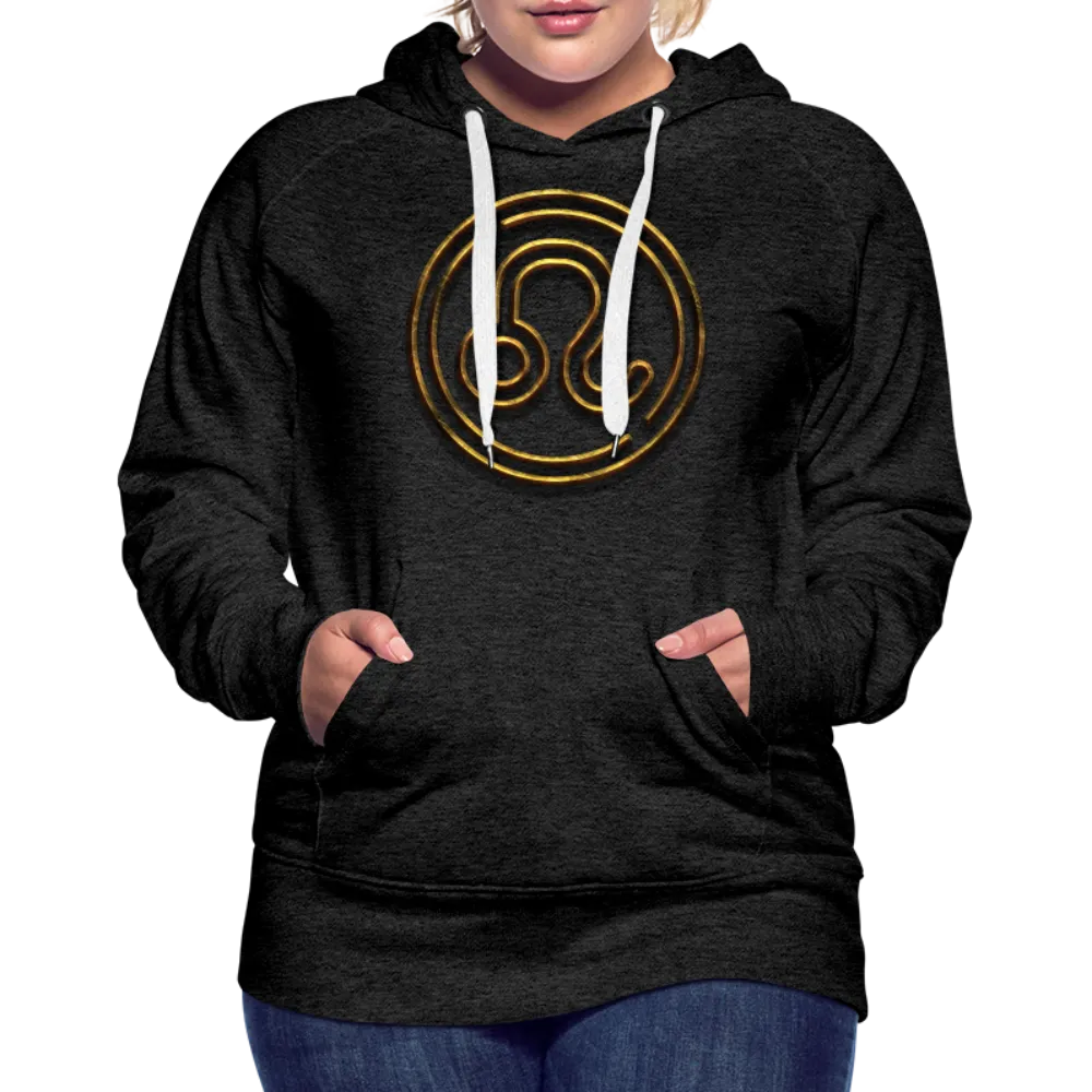 Leo 3D Gold Women’s Premium Hoodie