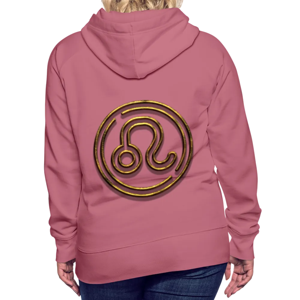 Leo 3D Gold Women’s Premium Hoodie