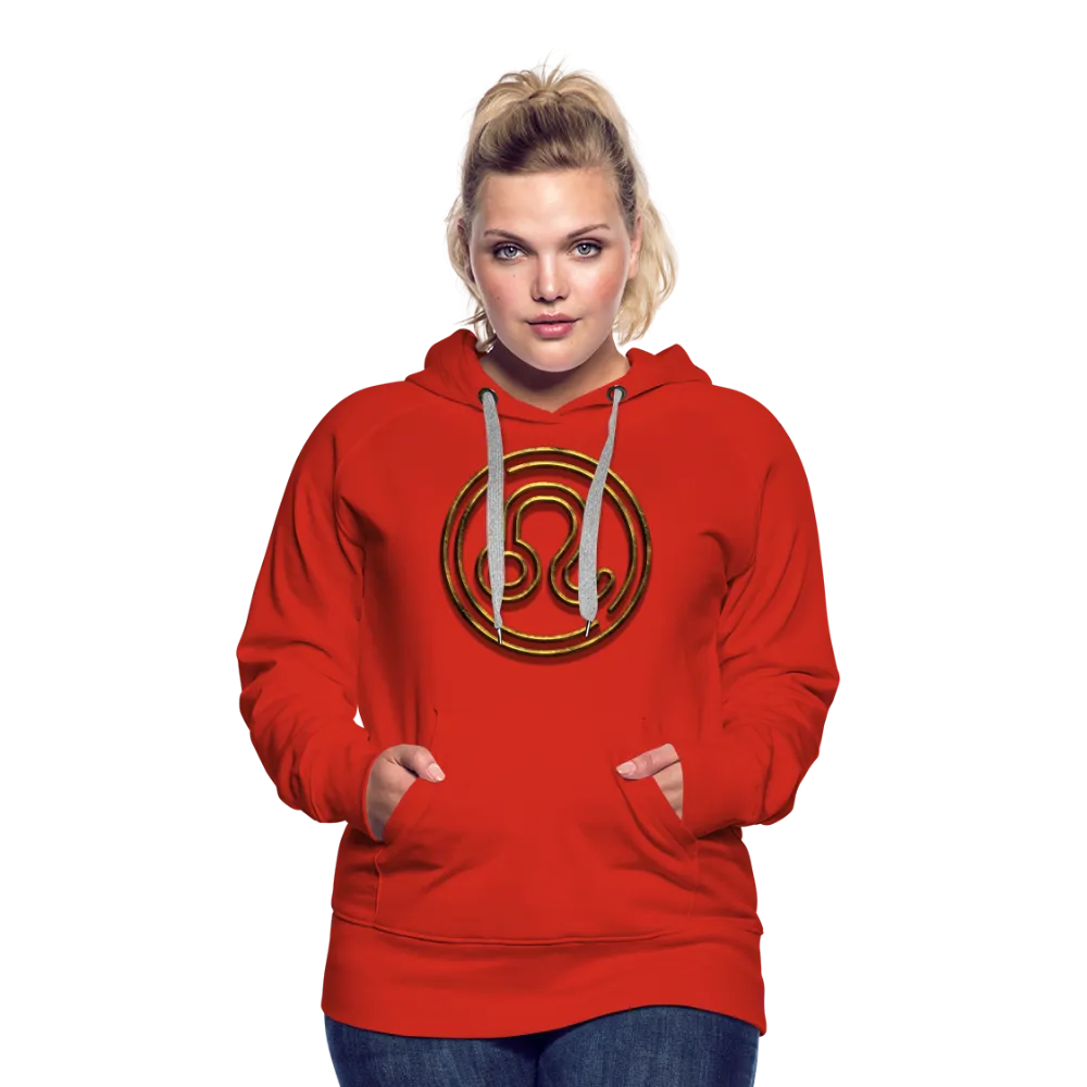 Leo 3D Gold Women’s Premium Hoodie