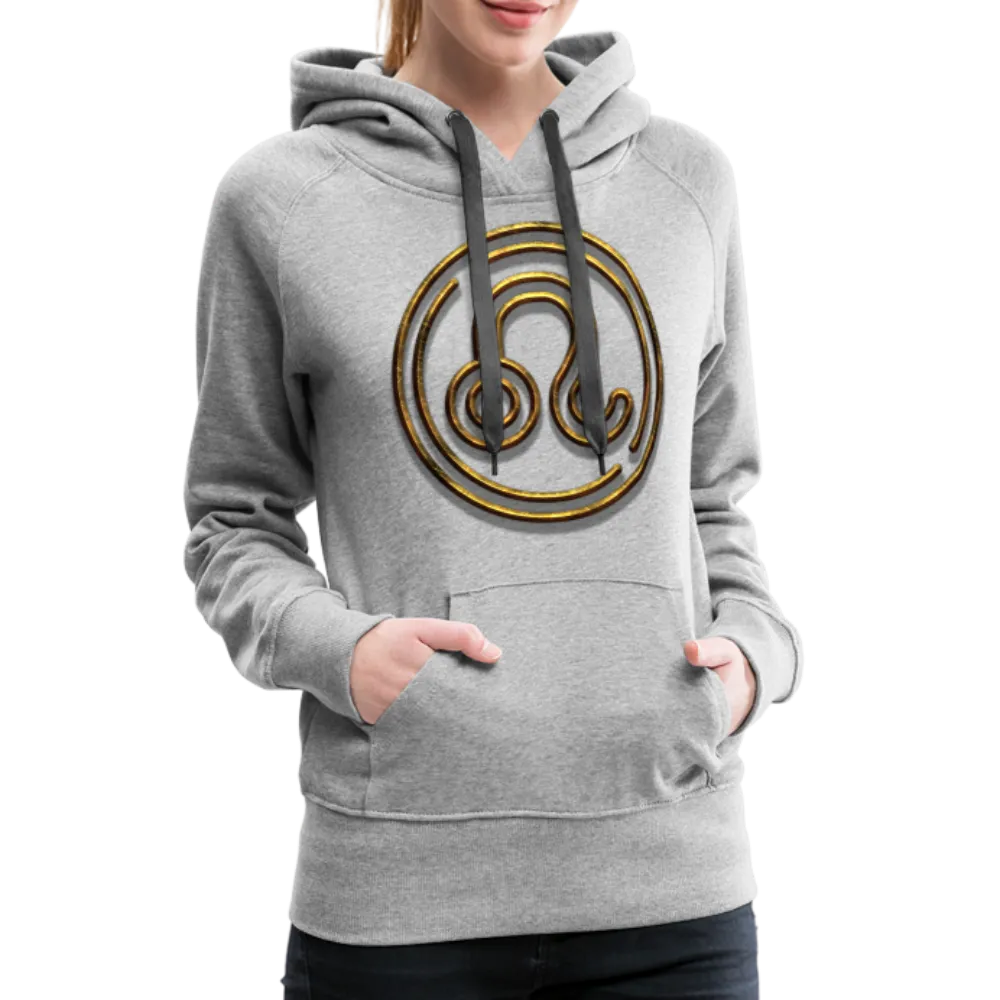Leo 3D Gold Women’s Premium Hoodie