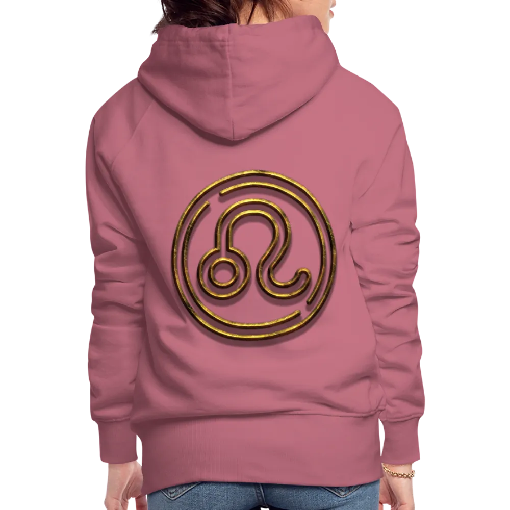 Leo 3D Gold Women’s Premium Hoodie