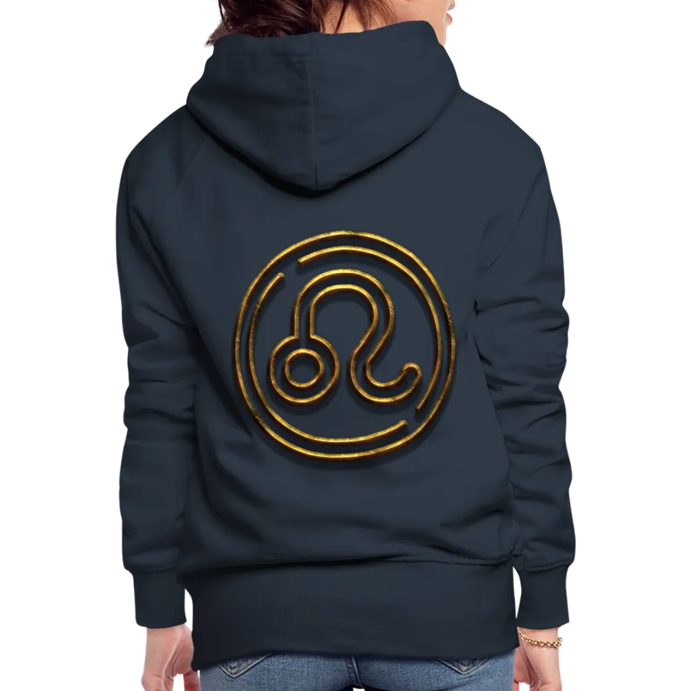 Leo 3D Gold Women’s Premium Hoodie