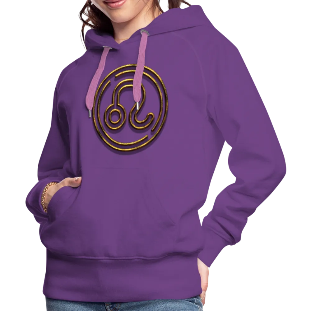 Leo 3D Gold Women’s Premium Hoodie