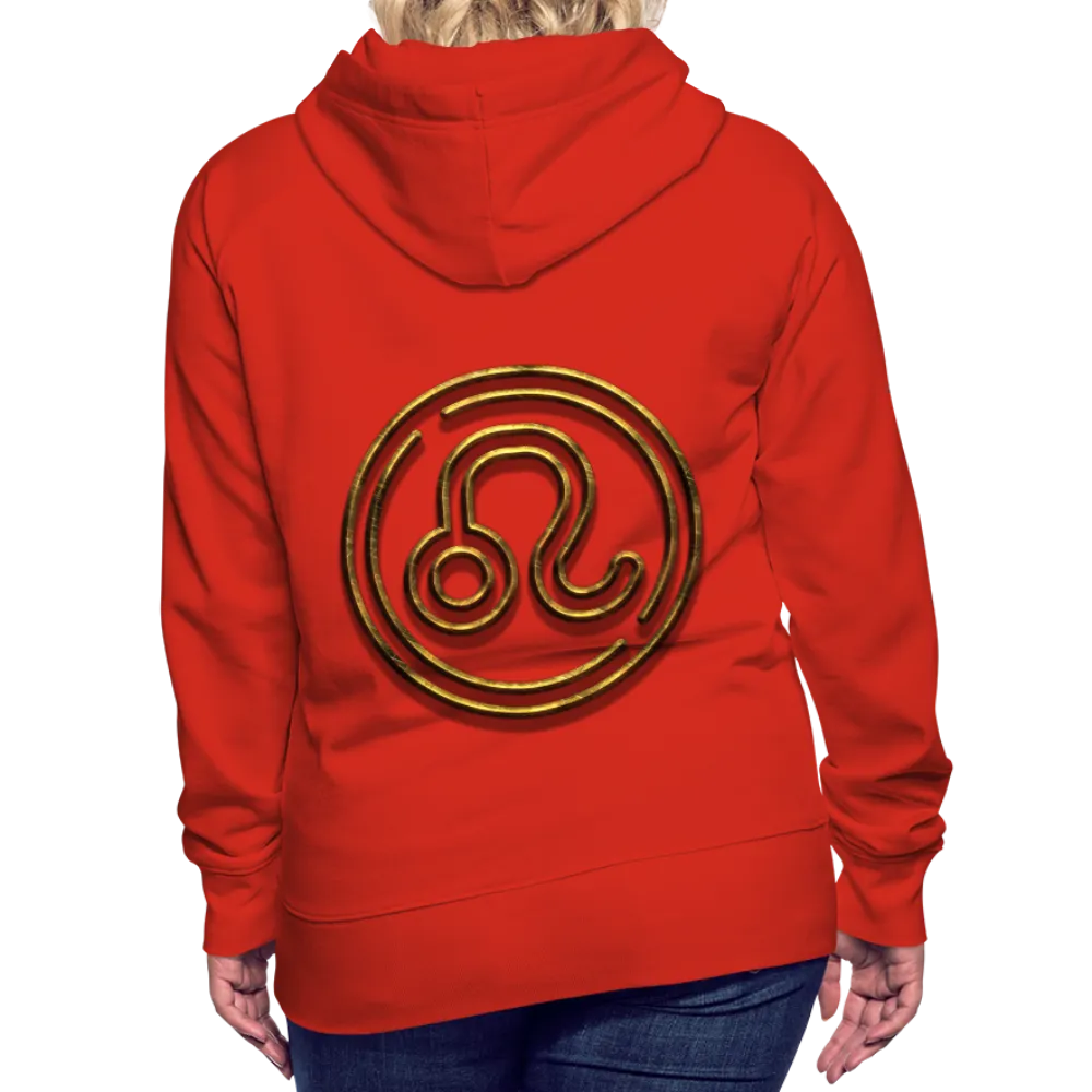Leo 3D Gold Women’s Premium Hoodie