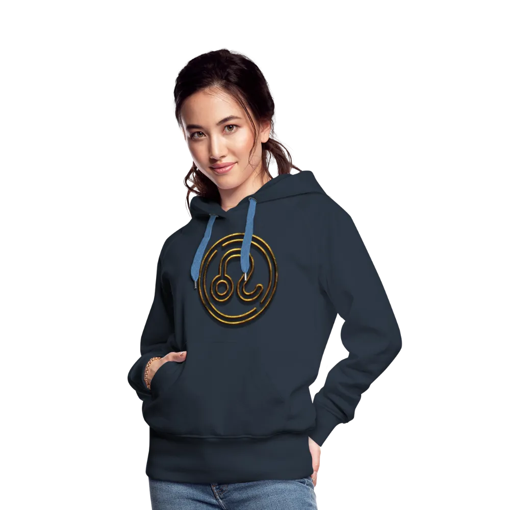 Leo 3D Gold Women’s Premium Hoodie