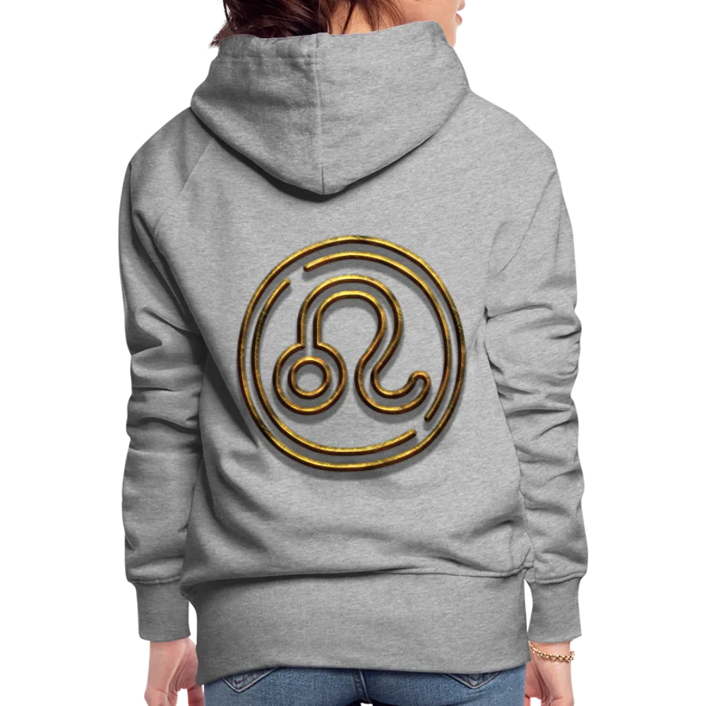 Leo 3D Gold Women’s Premium Hoodie