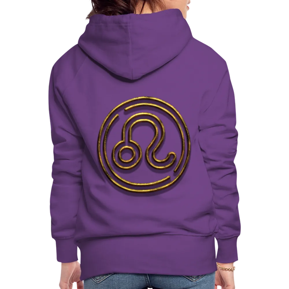 Leo 3D Gold Women’s Premium Hoodie