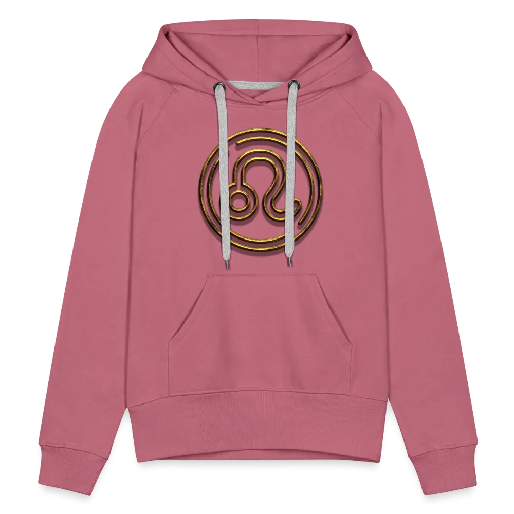 Leo 3D Gold Women’s Premium Hoodie