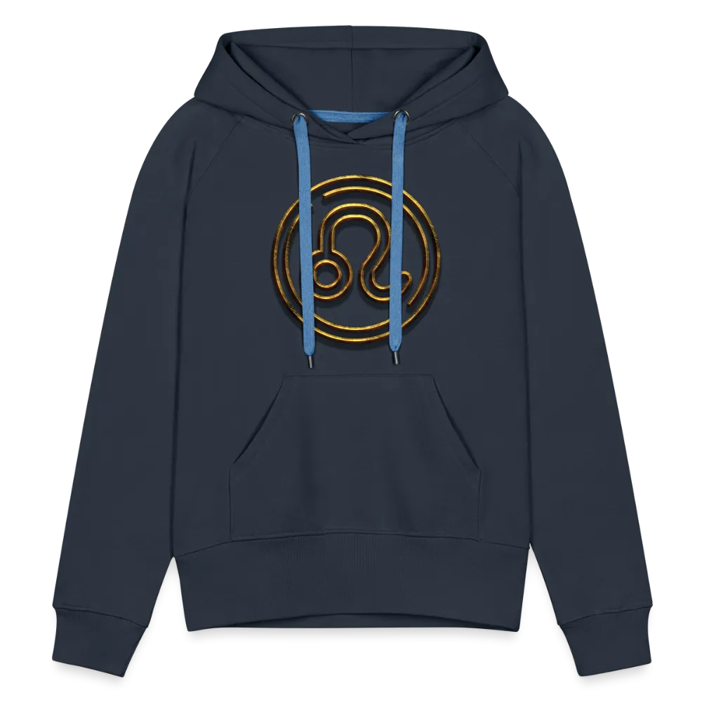 Leo 3D Gold Women’s Premium Hoodie