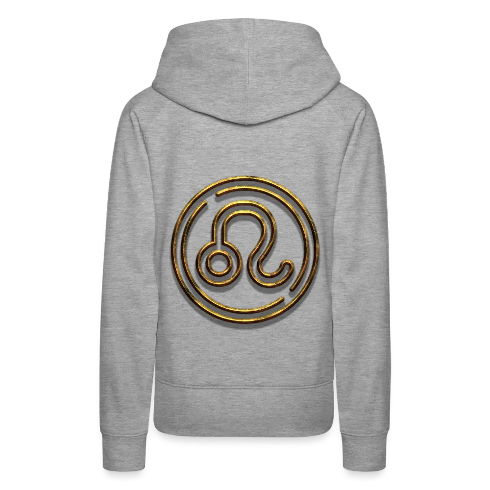 Leo 3D Gold Women’s Premium Hoodie