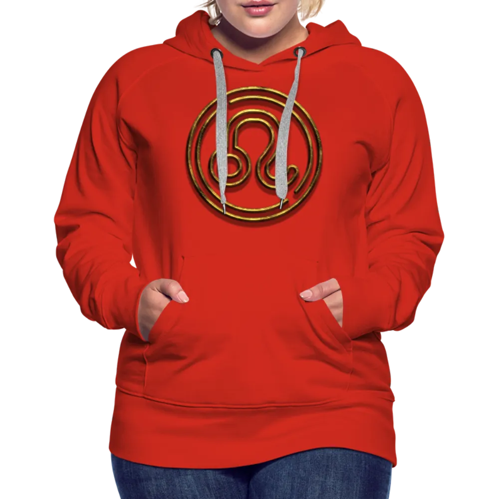 Leo 3D Gold Women’s Premium Hoodie
