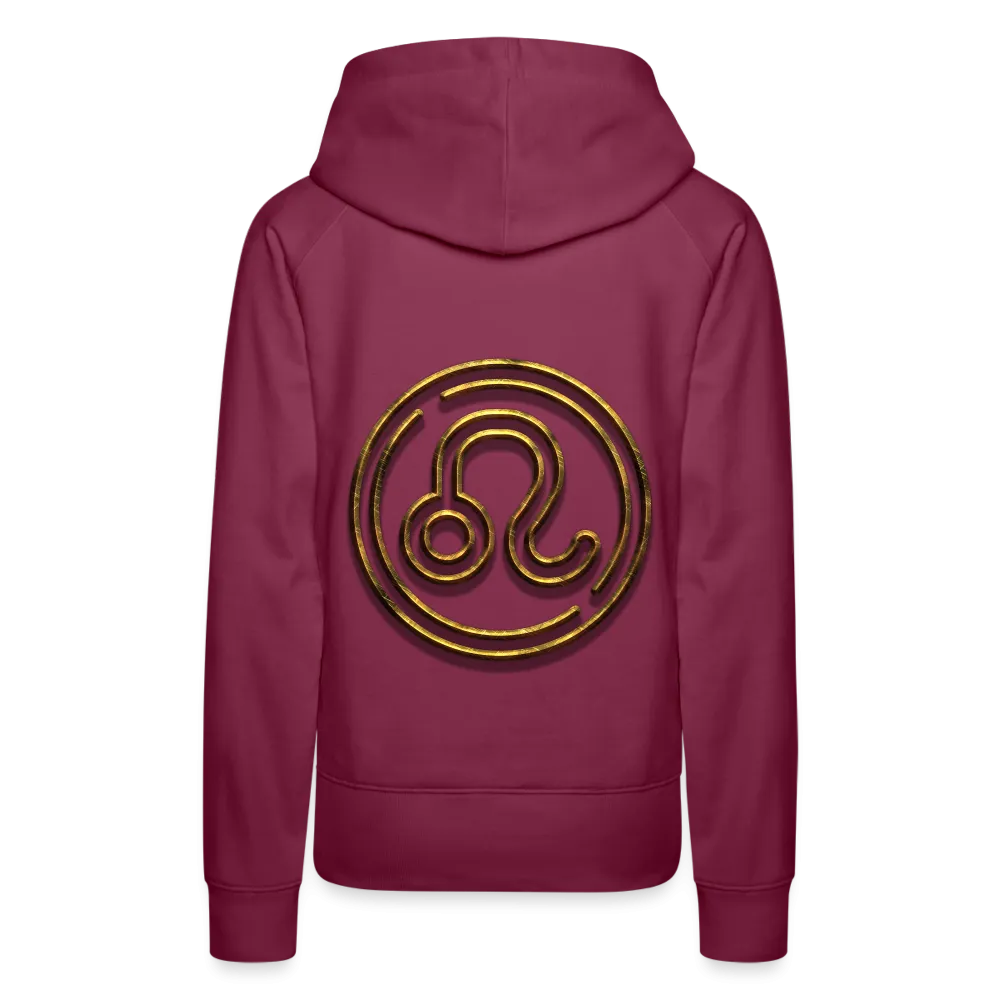 Leo 3D Gold Women’s Premium Hoodie
