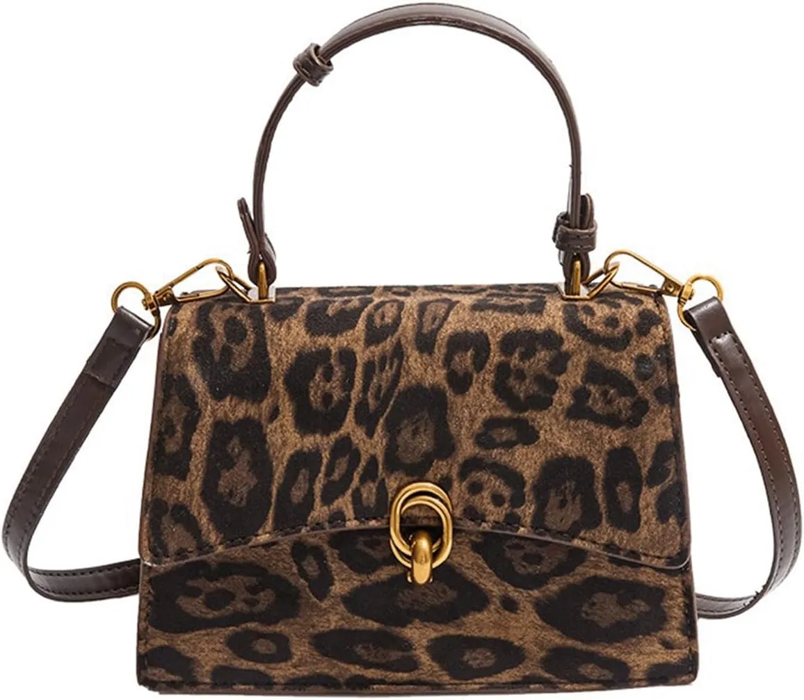 Leopard Purse Cheetah Print Mini Accordion Bag Elegant Crossbody Purse for Girls Prom Wedding