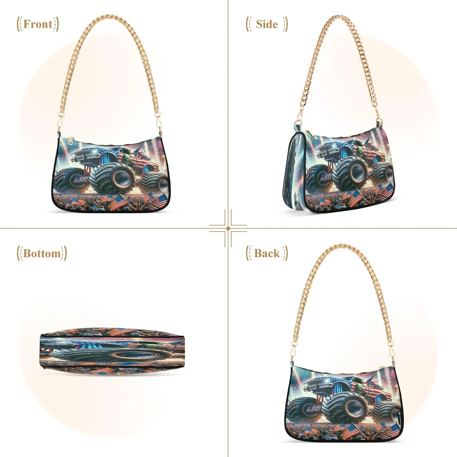 Light Gray Ladies Shoulder Bag, Cute Hand Bag