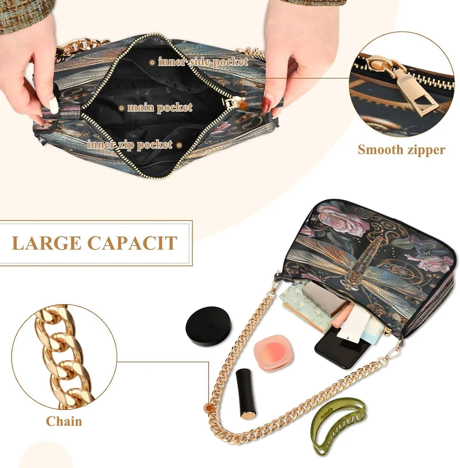 Light Gray Ladies Shoulder Bag, Cute Hand Bag