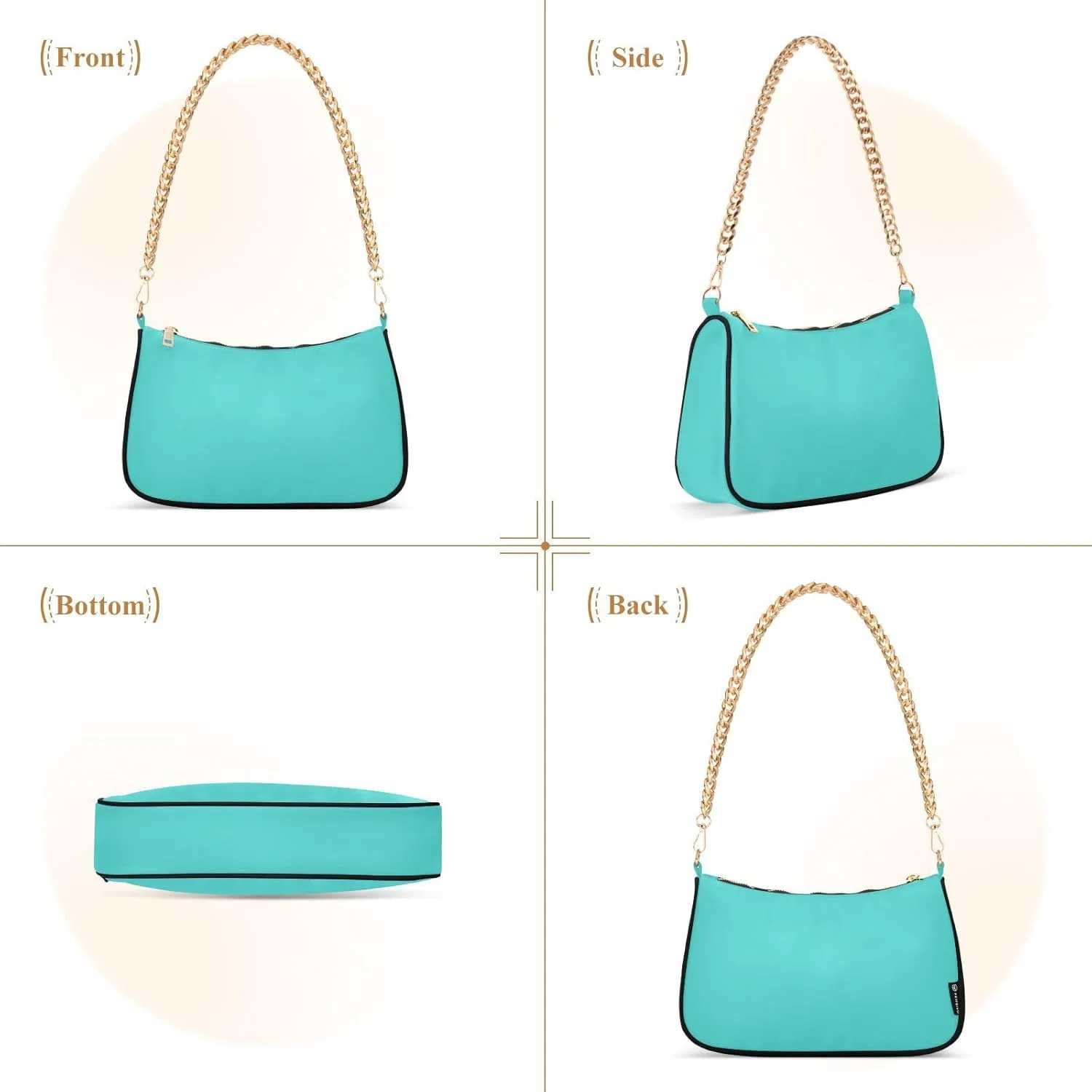 Light Gray Ladies Shoulder Bag, Cute Hand Bag