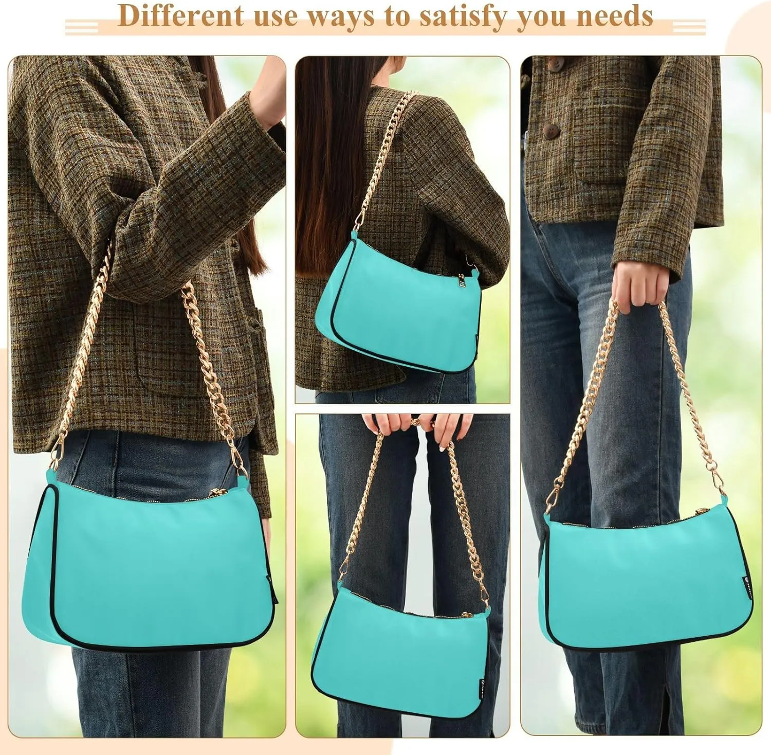 Light Gray Ladies Shoulder Bag, Cute Hand Bag