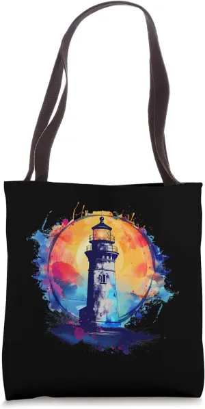 Light House Seaside House Sailing Boating Sea Lighthouse Tote Bag