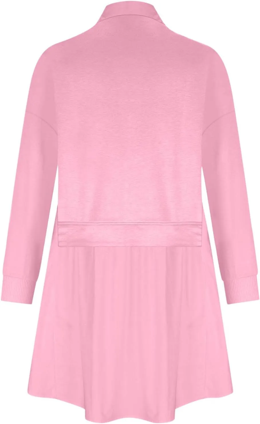 Long Sleeve Dresses for Women 2024 Sexy V Neck Solid Ruffle Mini Dress Causal Pleated Pullover Mini Dress Fall Outfit
