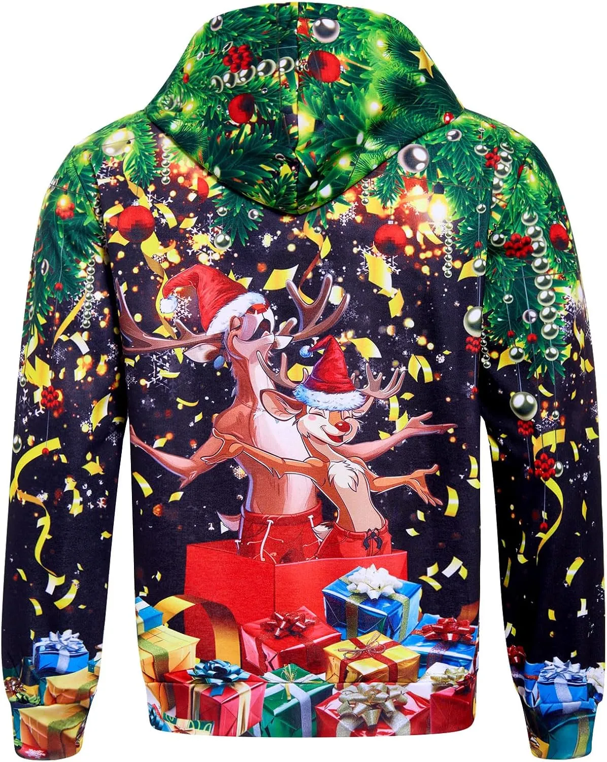 Loveternal Mens Womens Fleece Liner Hoodies Novelty Graphic Pullover Hooded Sweatshirts