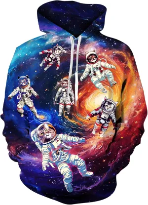 Loveternal Mens Womens Fleece Liner Hoodies Novelty Graphic Pullover Hooded Sweatshirts