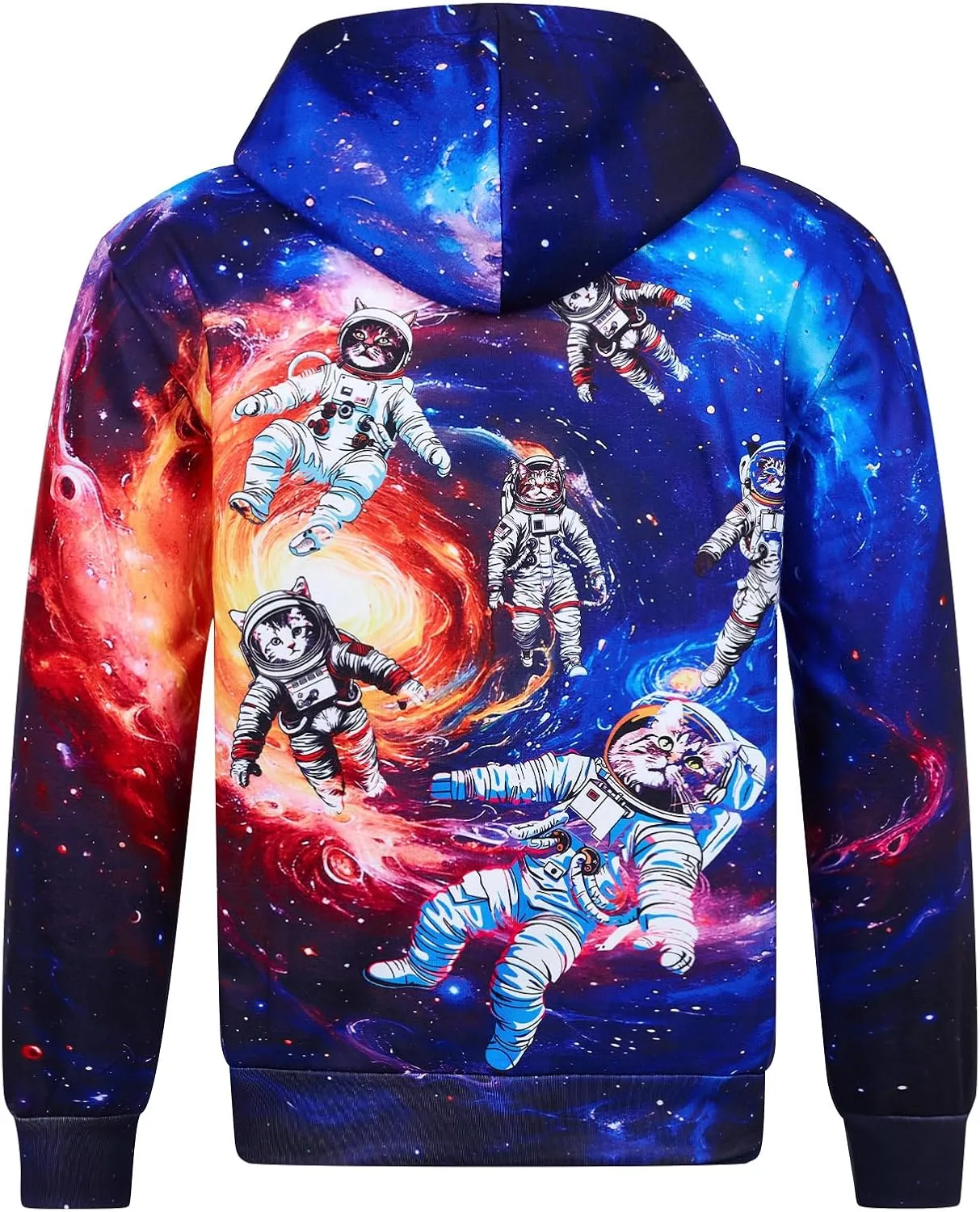 Loveternal Mens Womens Fleece Liner Hoodies Novelty Graphic Pullover Hooded Sweatshirts