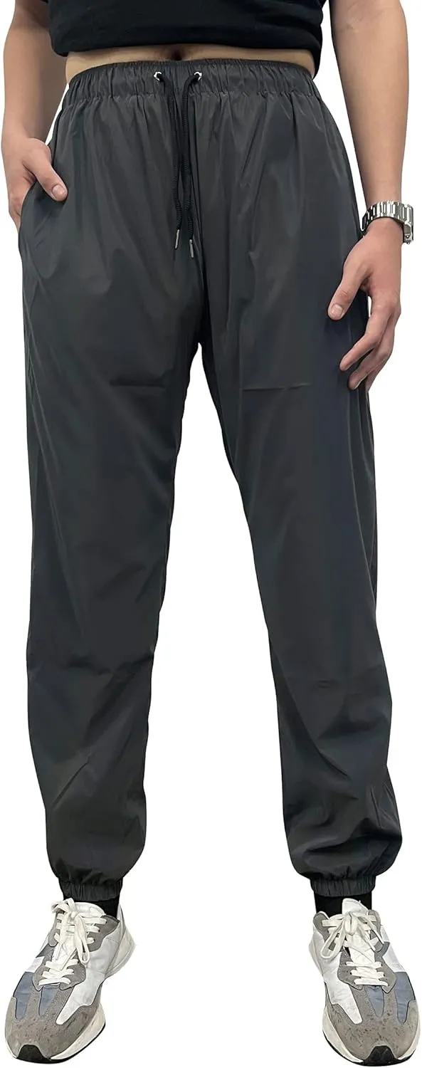 LZLRUN Rainbow Reflective Shorts Pants Men Fluorescent Trousers Casual Night Jogger