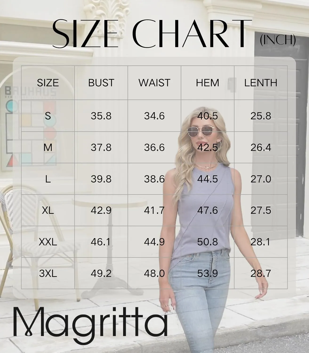 Magritta Womens 2025 Trendy Summer Tank Tops Casual Round Neck Sleeveless Shirts Pleated Work Blouse for Women Dressy