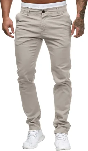Men's Classic-Fit Wrinkle-Resistant Flat-Front Chino Pant (Available in Big & Tall) Slim-Fit Casual with Pockets