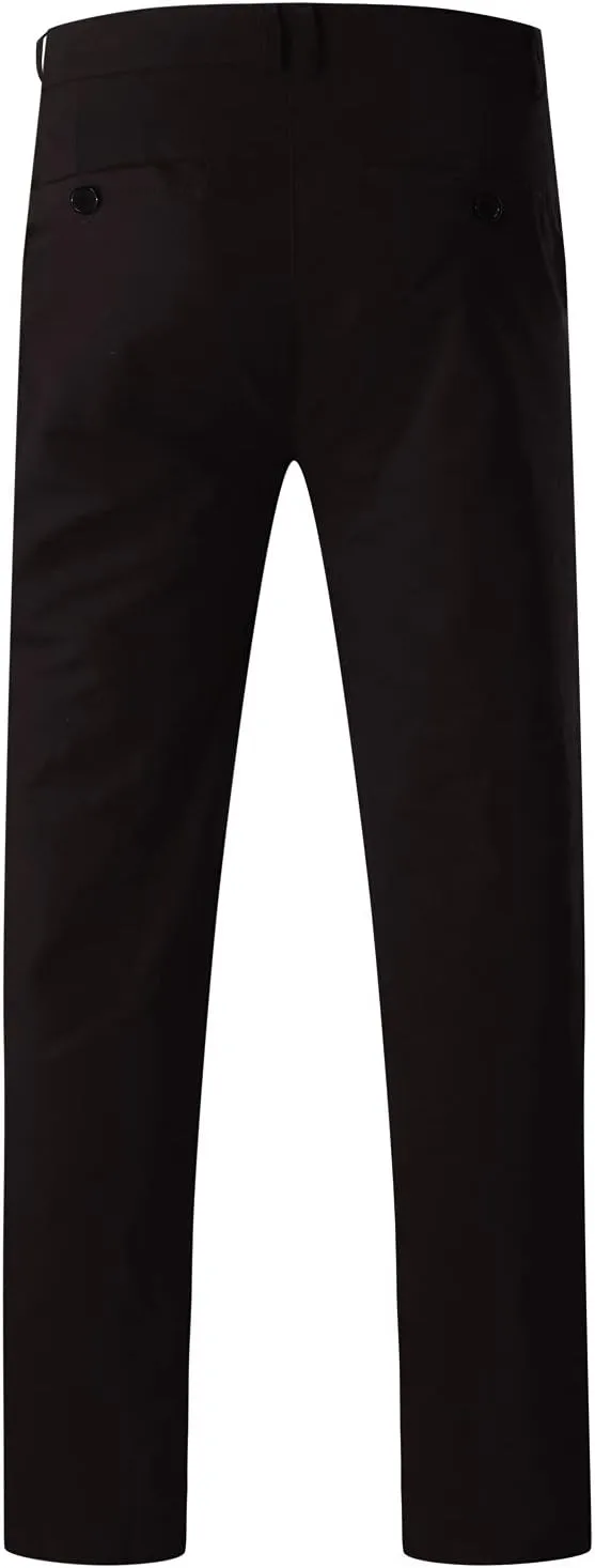 Men's Classic-Fit Wrinkle-Resistant Flat-Front Chino Pant (Available in Big & Tall) Slim-Fit Casual with Pockets