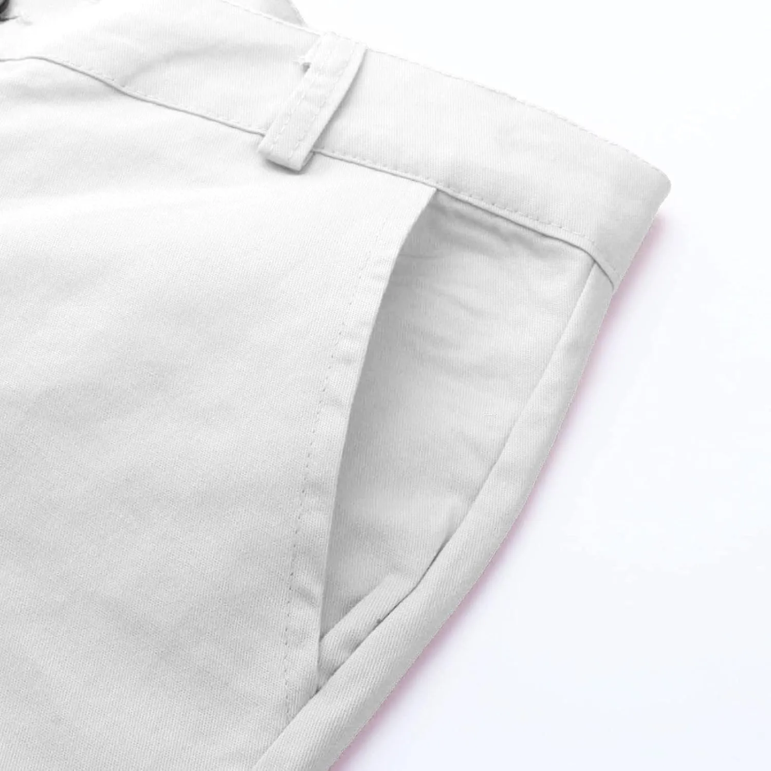Men's Classic-Fit Wrinkle-Resistant Flat-Front Chino Pant (Available in Big & Tall) Slim-Fit Casual with Pockets