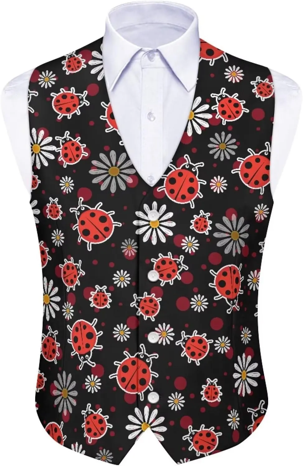 Men's Formal Suit Vest Fit for Business or Casual Dress Slim Fit V Neck Waistcoat Vest