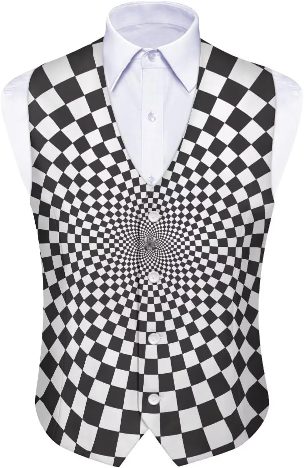 Men's Formal Suit Vest Fit for Business or Casual Dress Slim Fit V Neck Waistcoat Vest