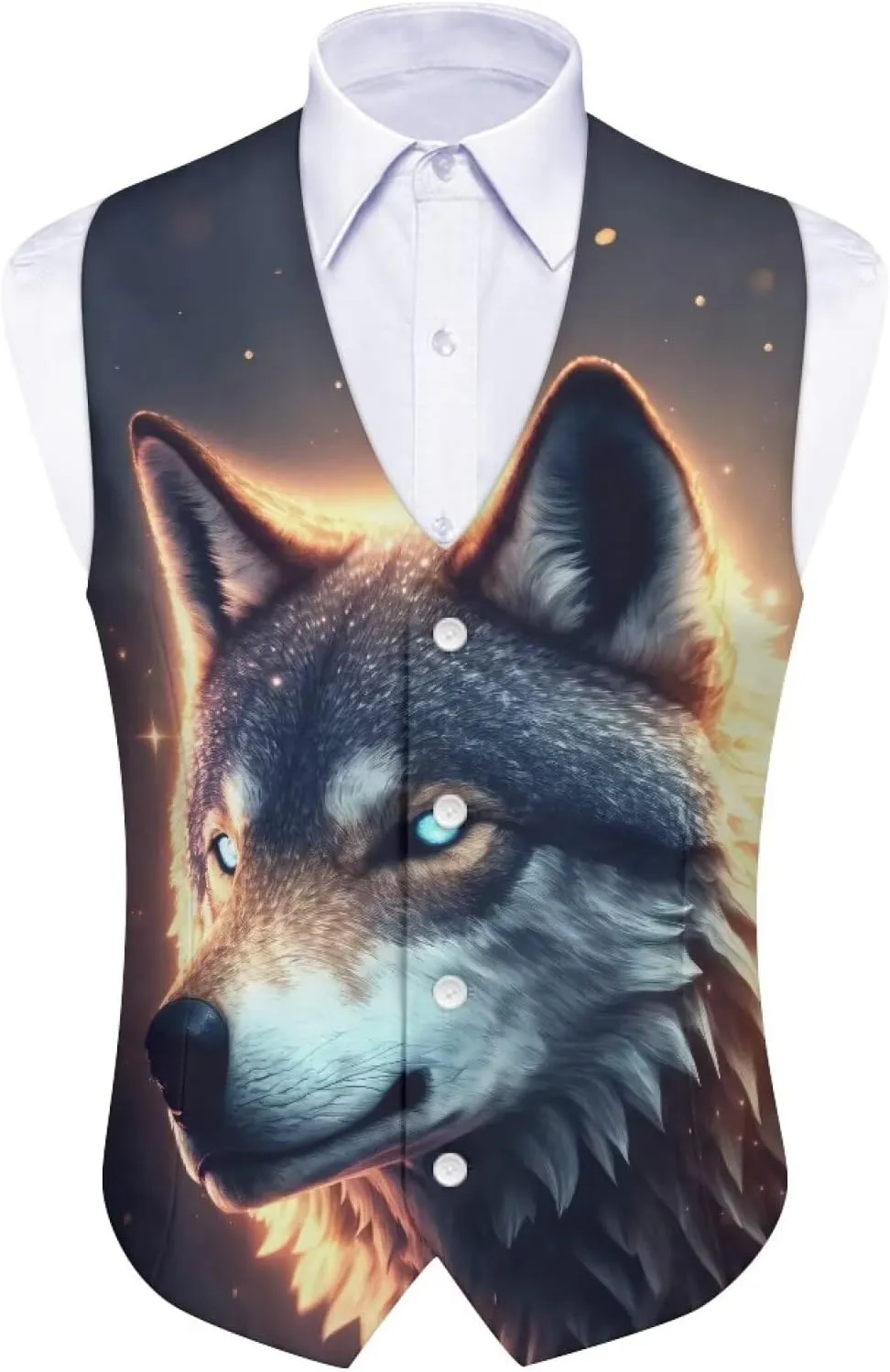 Men's Formal Suit Vest Fit for Business or Casual Dress Slim Fit V Neck Waistcoat Vest