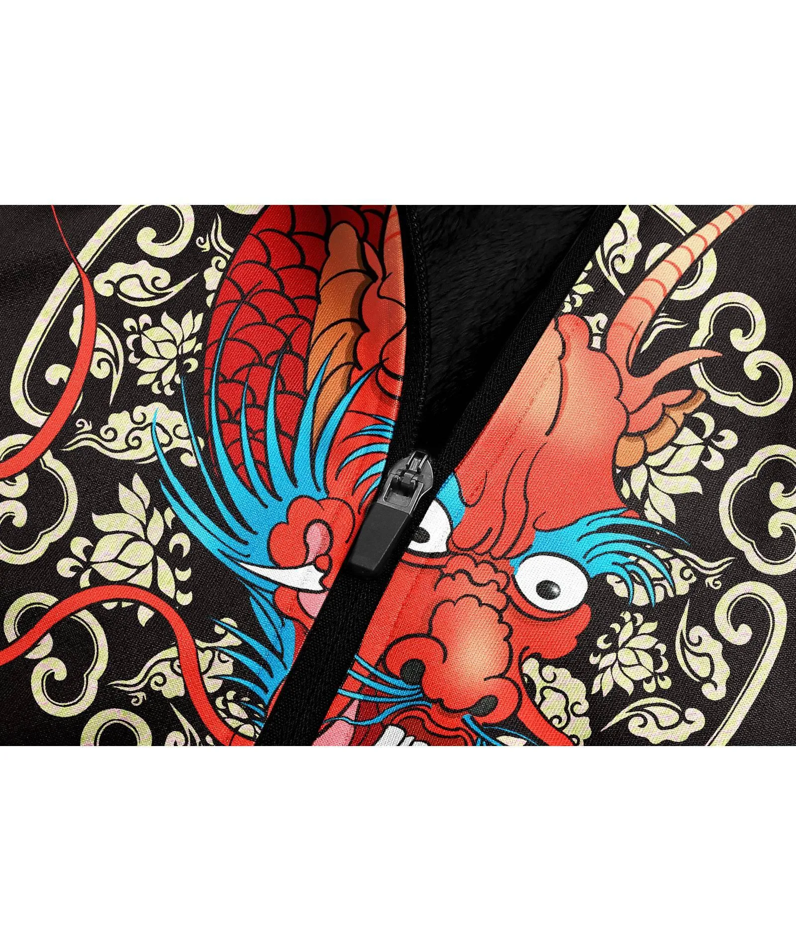 Men's Giant 3D Anime Printed Fleece Hoodie-CUMFH01582