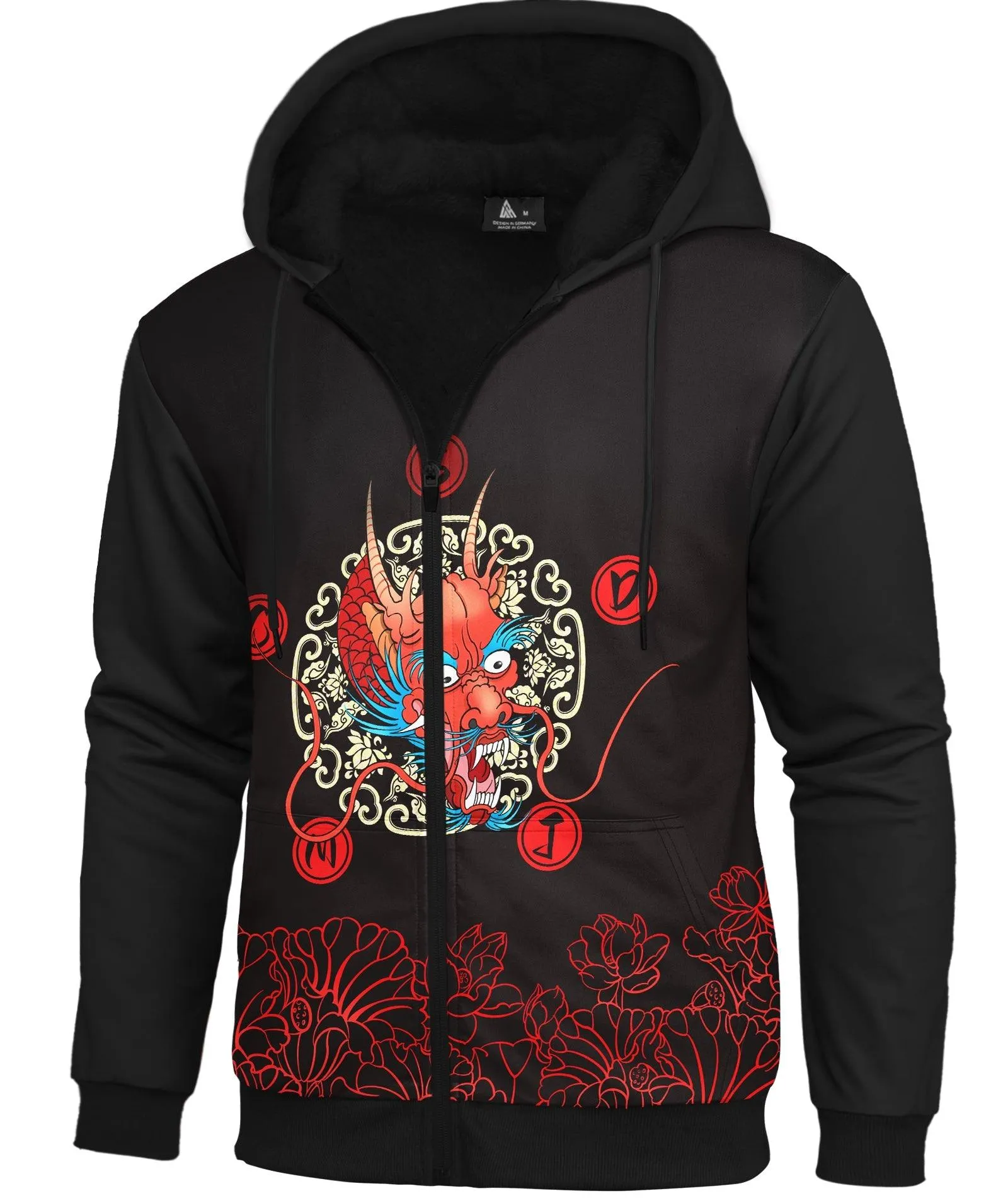 Men's Giant 3D Anime Printed Fleece Hoodie-CUMFH01582