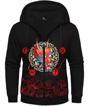 Men's Giant 3D Anime Printed Fleece Hoodie-CUMFH01582