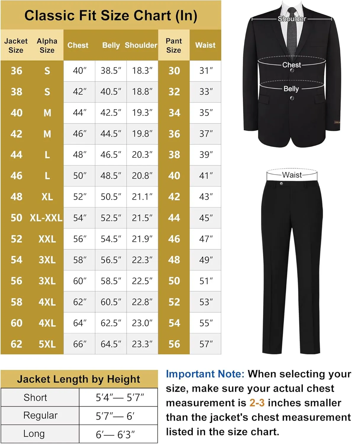 Men's Suit 2 Piece Classic Fit Suits 2 Buttons Notch Lapel Solid Single Breasted Jacket Blazer and Pants Set