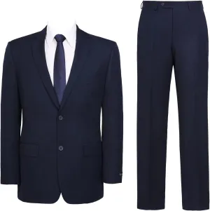 Men's Suit 2 Piece Classic Fit Suits 2 Buttons Notch Lapel Solid Single Breasted Jacket Blazer and Pants Set